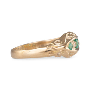 Victorian Emerald and Diamond Ring
