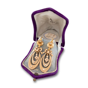 Antique French Gold Earrings