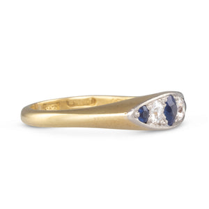 Antique Sapphire & Diamond Ring