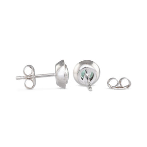 Emerald and Diamond Studs