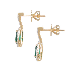 Emerald Cluster Earrings