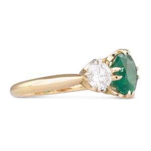 Emerald and Diamond Ring