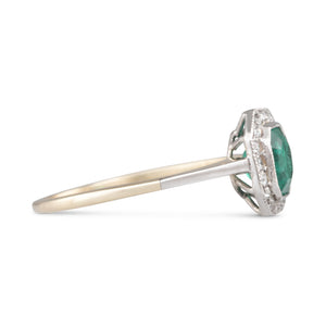 Antique Emerald Cluster Ring