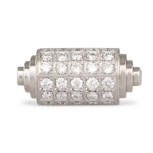 Platinum Art Deco Style Ring