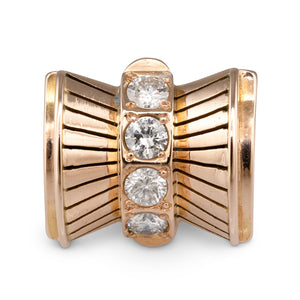 Rose Gold Diamond Retro Ring