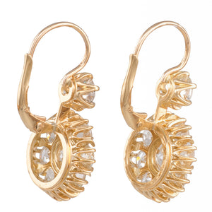 Diamond Cluster Earrings