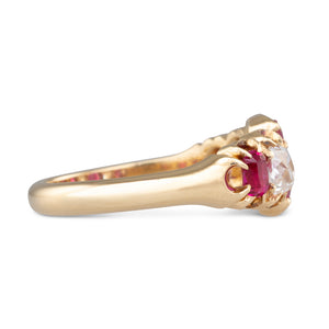 Antique Ruby & Diamond Ring