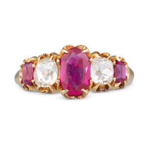 Antique Ruby & Diamond Ring