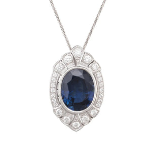 6.57ct Sapphire Pendant
