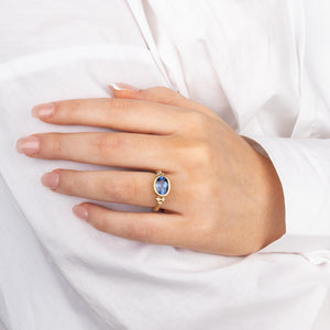 3.36ct Sri Lankan Sapphire Ring