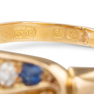 Sapphire and Diamond Ring