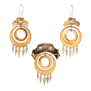 Victorian Brooch & Earrings