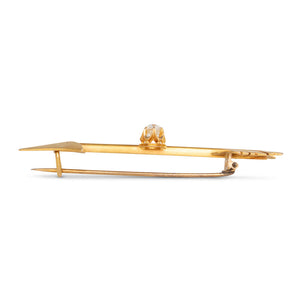 Arrow Brooch with Diamond