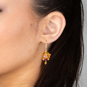 Victorian Gold & Garnet Earrings
