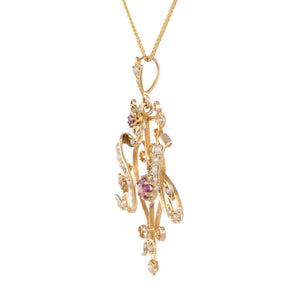Antique Pendant with Seed Pearls