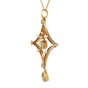 Antique Pendant with Peridot