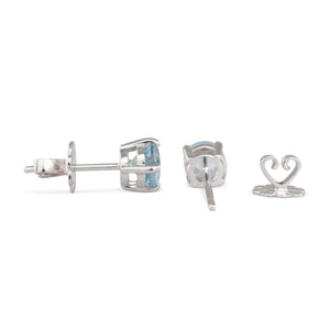 Aquamarine Stud Earrings
