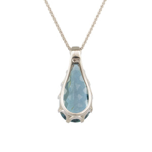 Pear Cut Aquamarine Pendant