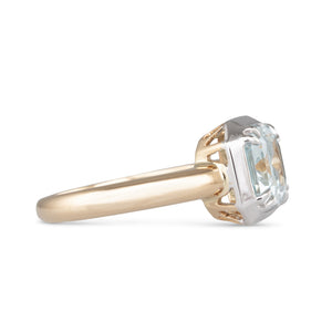 Emerald Cut Aquamarine Ring