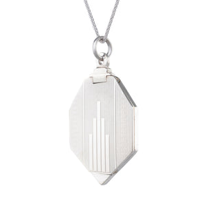 Art Deco Silver Locket