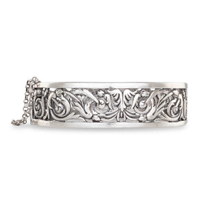French Silver Ajoure Bangle