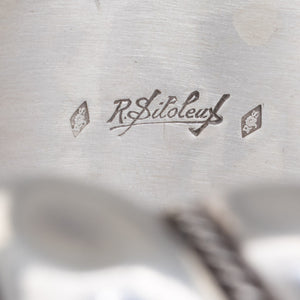 French Silver Bangle