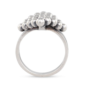 Beaded Silver Ring