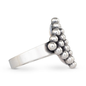 Beaded Silver Ring