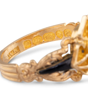 Floral Mourning Ring