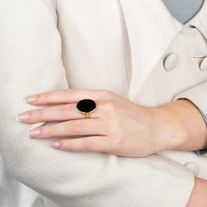 Vintage Onyx Signet Ring