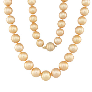 Gold South Sea Strand 10-13mm
