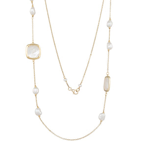 Freshwater & Mother Of Pearl Necklace