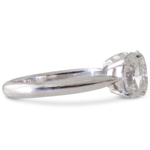 Three Stone Oval Diamond Ring