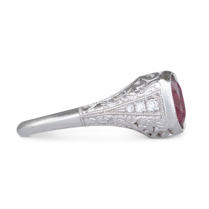 1.32ct Ruby and Diamond Ring