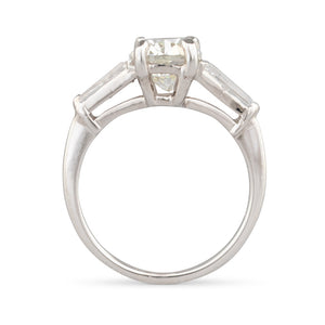 A 2.10ct Cushion Cut Diamond Ring