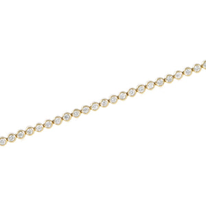 Bezel Set Tennis Bracelet