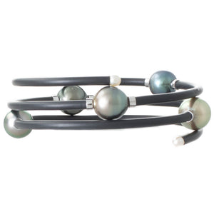 Neoprene & Tahitian Pearl Bangle