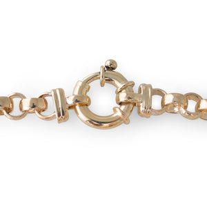 Engraved Belcher Link Bracelet