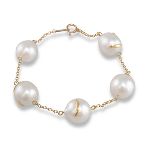 Scattered White South Sea Bracelet