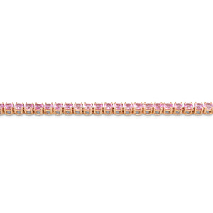 Pink Sapphire Tennis Bracelet