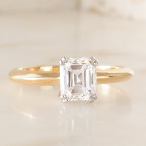 A 1.05ct Emerald Cut Diamond Ring