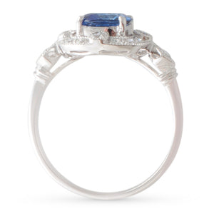 1.42ct Sapphire and Diamond Ring