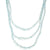 Triple Strand Aquamarine Necklace