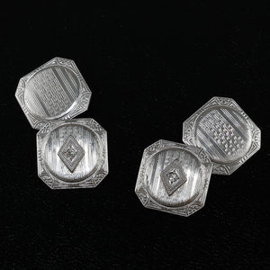 Art Deco Diamond set Cufflinks