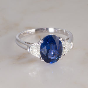 Sapphire and Diamond Ring