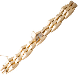 Retro Gold Bracelet with Watch