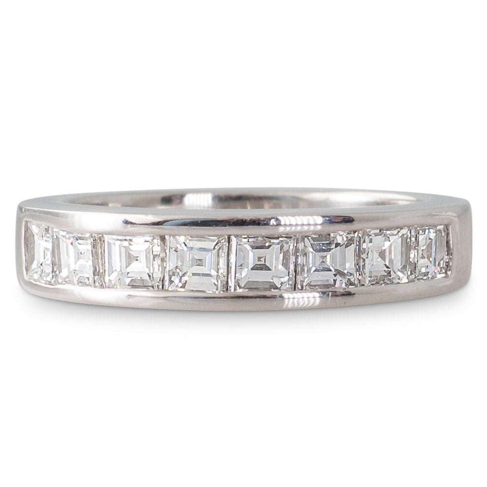 Carre Cut Diamond Eternity Ring