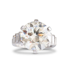 A GIA 7.50ct Old Cut Diamond Ring