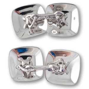 White Gold Cufflinks with Diamonds
