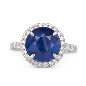 4.26ct Sapphire and Diamond Ring